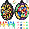 Magnetic Dart Board for Kids-12Magnetic Dart/Sticky Balls Or 2 Toy Gun+40 Foam Dart.Indoor/Outdoor Kids Games and Party Games,Christmas Birthday Gifts Toys for 3-12 Year Old Boys