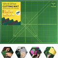 Extra Large 36" x 48" Self Healing Sewing Mat, WerkWise Rotary Cutting Mat, Double Sided 5-Ply 36x48 Inch Board for Quilting, Fabric, & Crafts, Designed for Use with Rotary Cutters (Green & Black)