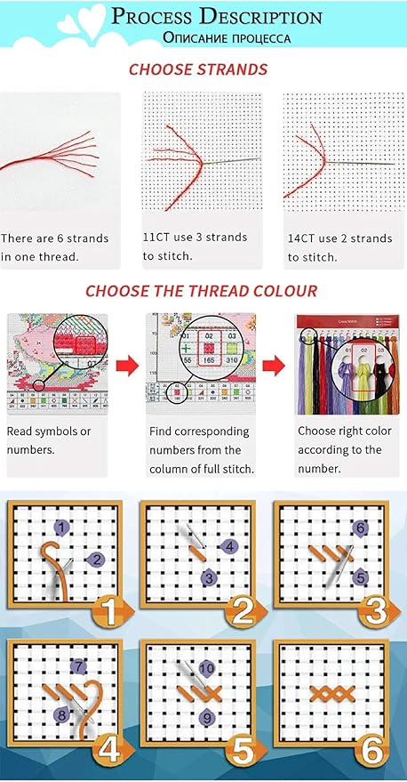 Magxvouy Cross Stitch Kits Stamped Full Range of Embroidery Kits,Cross Stitch Patterns Needlework Kits for Beginners 11CT Printed Kits&Girl Flowers 16x20 inch