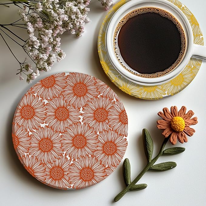 CHGCRAFT Wishing Flowers Polymer Clay Texture Sheets Silicone Texture Stamp Clay Texture Mat Modeling Pattern Pad Texture Sheets for Jewelry and Clay Earrings Tools, 5.5x5.5 inch