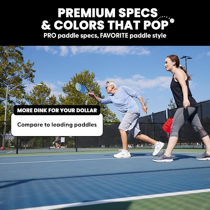Boulder Carbon Fiber Pickleball Paddle | T700 Carbon Fiber | USAPA Approved, with Honeycomb Polymer Core | Pickleball Racket for Beginner & Experienced Players