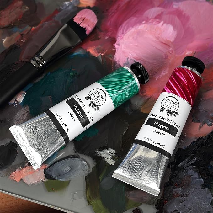 Tusc & Pine Artist Oil Paint - Transparent Red Oxide, 150 ml, Non-Yellowing, Rich & Creamy Consistency, Maximum Pigment Load, Small Batch Milled Oil Paints Made in the USA for Professional Artists