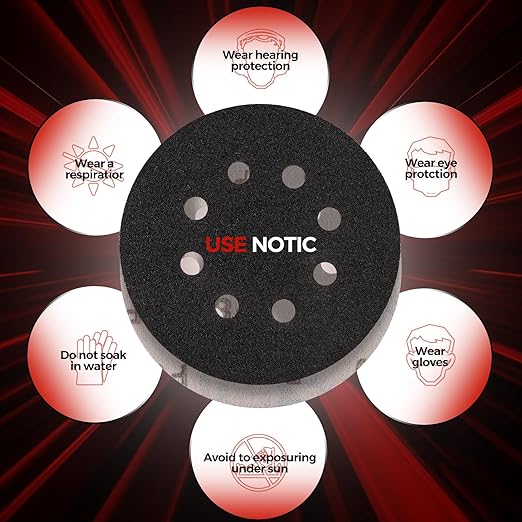 100PCS 5 inch Silicon Carbide Sanding Discs 120 Grit, Wet Dry Orbital 5 Sander Hook and Loop Sandpaper Disc, Best for Metal,Automotive,Wood Polishing