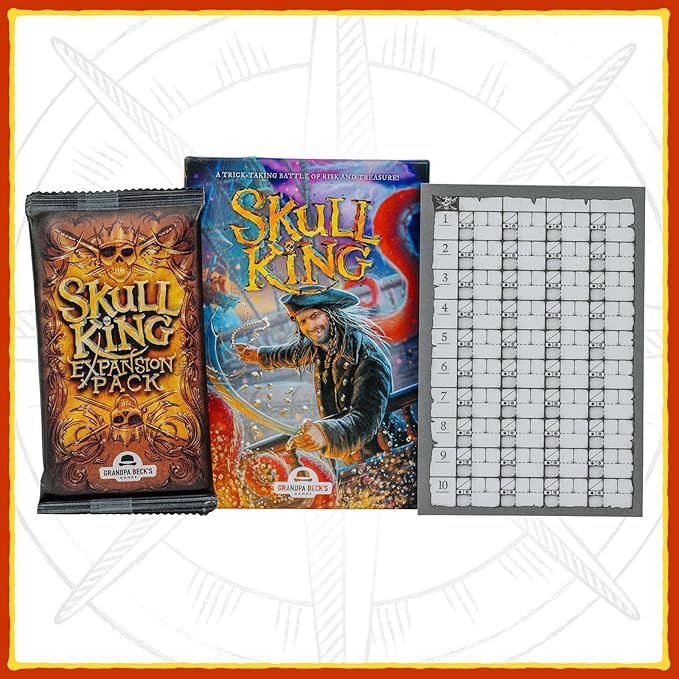 Grandpa Beck's Games Skull King Expansion - The Ultimate Pirate Trick Taking Game | from The Creators of Cover Your Assets & Cover Your Kingdom | 2-8 Players 8+