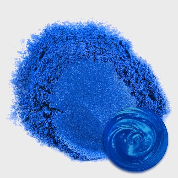 Ceya Mica Powder, 5.3oz/ 150g Palace Blue Pearlescent Effect Colorant Pigment Powder for Epoxy Resin, Tumblers, Slime Bath Bomb, Soap Dye, Slime, Candle, Resin Crafting, Paint, Jewelry, Nail Polish