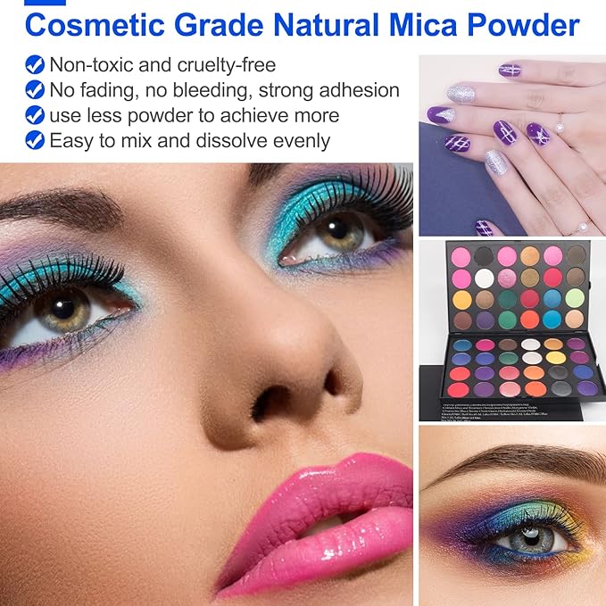 Mica Powder,7.05OZ（200g）,Super White Mica Powder Pigment for Epoxy Resin，Lip Gloss，Car Paint，Dye，Soap Making，Nail Polish,Epoxy Resin,Candle Making,Bath Bombs