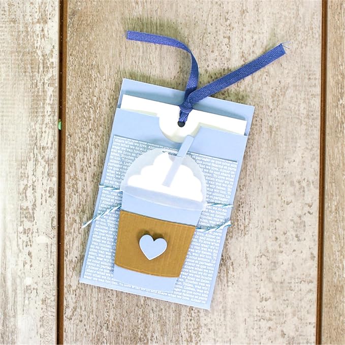 Cutting Dies Metal Stencils Scrapbooking Tools DIY Embossing Template for Paper Card Making Album Arts Crafts Supplies (Coffee cup-10.2x7cm)