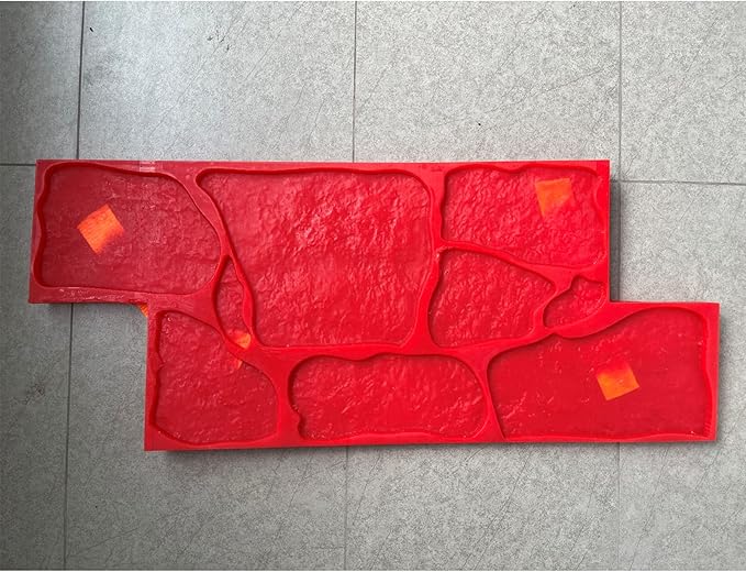 Concrete Stamps Realistic Concrete Texture Mat Concrete Seamless Stamp Mat Polyurethane Stamps Concrete Texture Skin Provides Natural-Looking Textures on Walls or Ground Concrete Molds