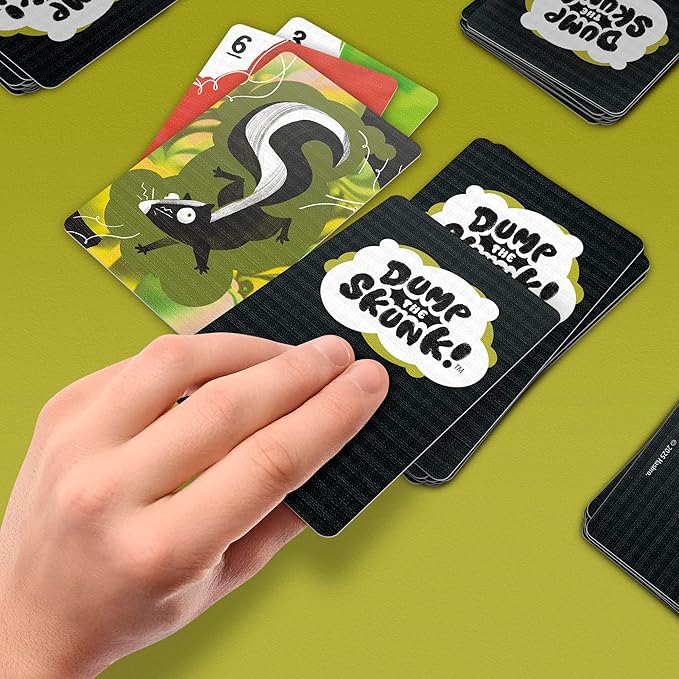 Dump The Skunk! Game | Family Card Game by Reiner Knizia | Ages 7 and Up | 2-6 Players | 20 Mins. | Easy to Learn Games for Kids, Teens, and Adults