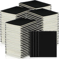 Yahenda 72 Pcs Spiral Notebook Bulk A5 Journal Lined 8.3'' x 5.5'' Writing Composition Paper Small Notepad Subject Notebook for Students Office Business Back to School Supplies (Black)