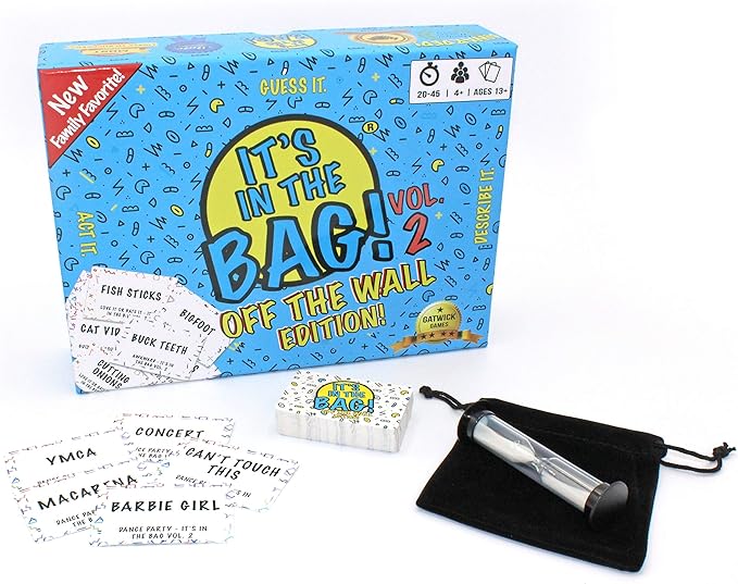 It’s in The Bag! – Party Game Will Have You Laughing Hysterically – Like Charades on Steroids for Family and Adults – Easy to Learn Team Game for Groups (Party Edition)