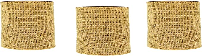 AAYU Natural Jute Burlap Ribbon Roll Brown 3 inch 90 feet 30 Yards, DIY Gift Wrapping Home Decor Crafts Christmas Decoration (3 Pack)