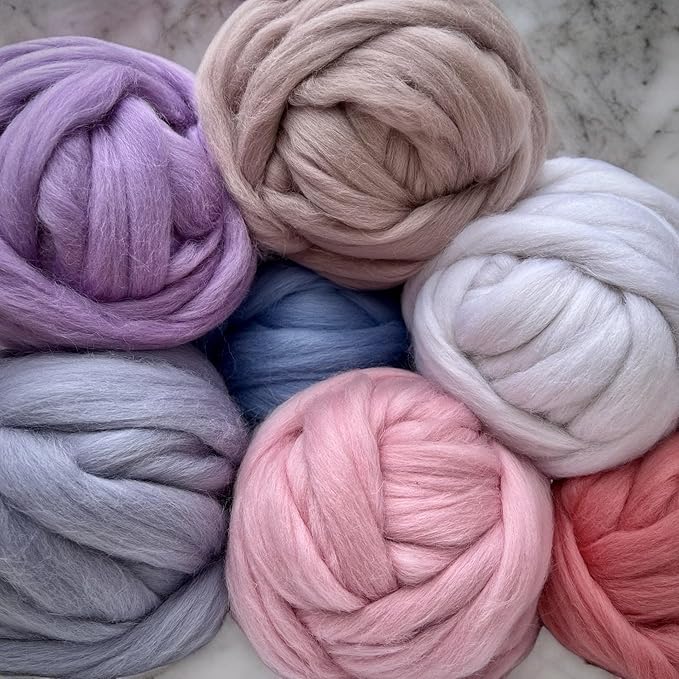 Revolution Fibers Dyed Corriedale Wool | 8.2 Ounces of Premium Combed Wool Top | 26 Micron, 100% Pure Corriedale Wool Roving, Ethically Sourced (Sage Green)