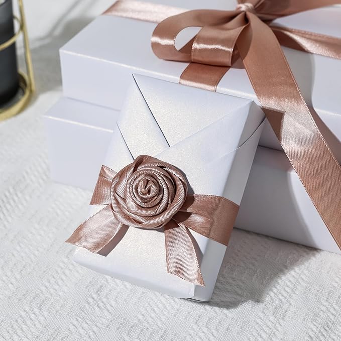NESCCI White Matte Wrapping Paper,Solid Color Pearly-Lustre Paper,Gift Wrapping Paper,Perfect for Wedding,Valentine's Day,Birthday, Christmas,Baby Shower,DIY Bouquet (17 Inches X 32.8 Feet)