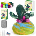 Yizzvb Needle Felting Kit for Beginners Adults, Complete Plant Wool Felting Set with 100pcs Sewing Pins, Felting Needles, Wool, Pad & Instructions, DIY Craft Kit for Home Decor & Creative Projects