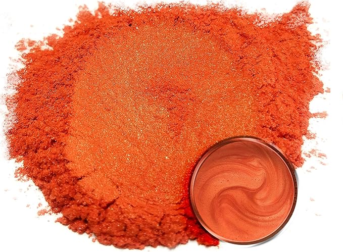 Eye Candy Pigments Premium Orange Mica Powder - Kaki (25gr) - for Epoxy, Resin, Soap, Paint, Woodworking, Acrylic Pouring, Bath Bombs, Fishing Lures - DIY Arts and Crafts Additive