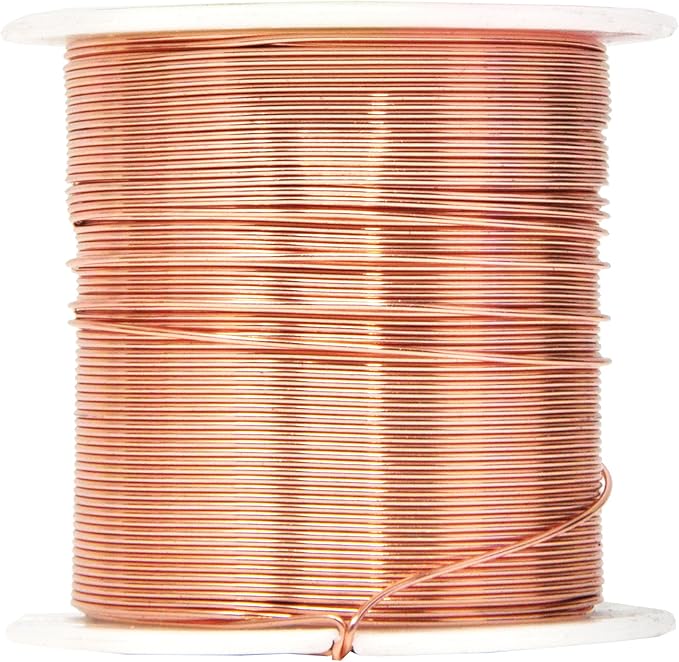 Mandala Crafts 22 Gauge Anodized Aluminum Craft Wire for Jewelry Making - 450 FT Colored Flexible Silver Copper True Blue Pink Ice Blue Green Wire - Bendable for Bonsai Armature Crafting Sculpting