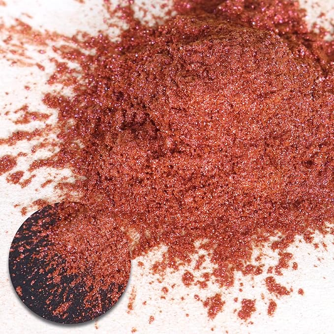 Ceya Chameleon Mica Powder, 1.8oz/ 50g Burning Love Chrome Nail Powder, Cosmetic Grade Pearlescent Effect Color Shift Pigment for Epoxy Resin, Makeup, Nail Polish, Soap Candle Making, Slime