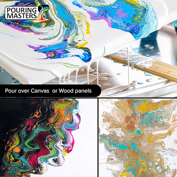 POURING MASTERS Bubble Gum Pink Acrylic Ready to Pour Pouring Paint - Premium 64-Ounce Pre-Mixed Water-Based - for Canvas, Wood, Paper, Crafts, Tile, Rocks and More