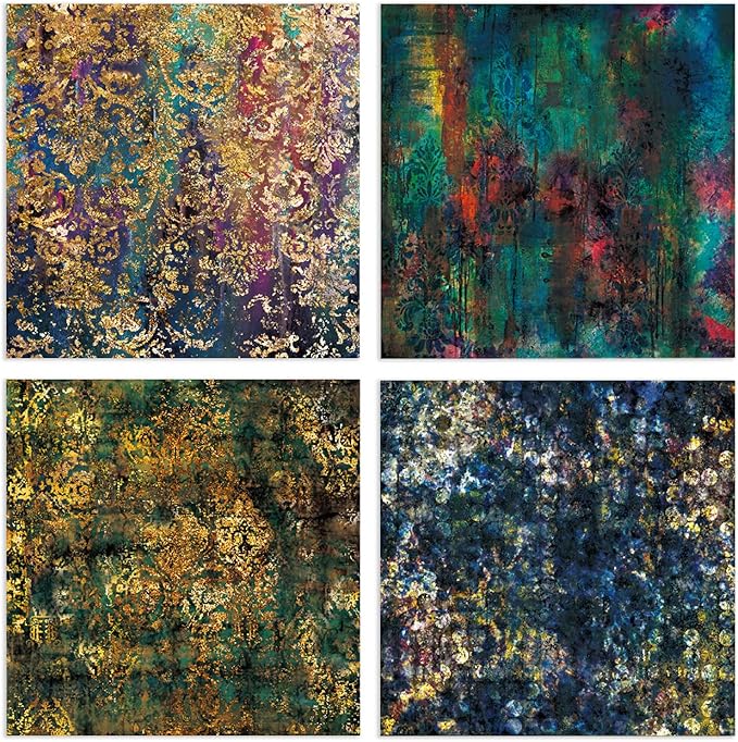 Scrapbook Paper Pad, 24 Sheets Mixture Colored Paper, 6"×6” Holiday Pattern Cardstock Paper Assorted Colors, Scrapbooking Supplies Paper for Junk Journal Craft DIY Photo Album Cottagecore Room Décor