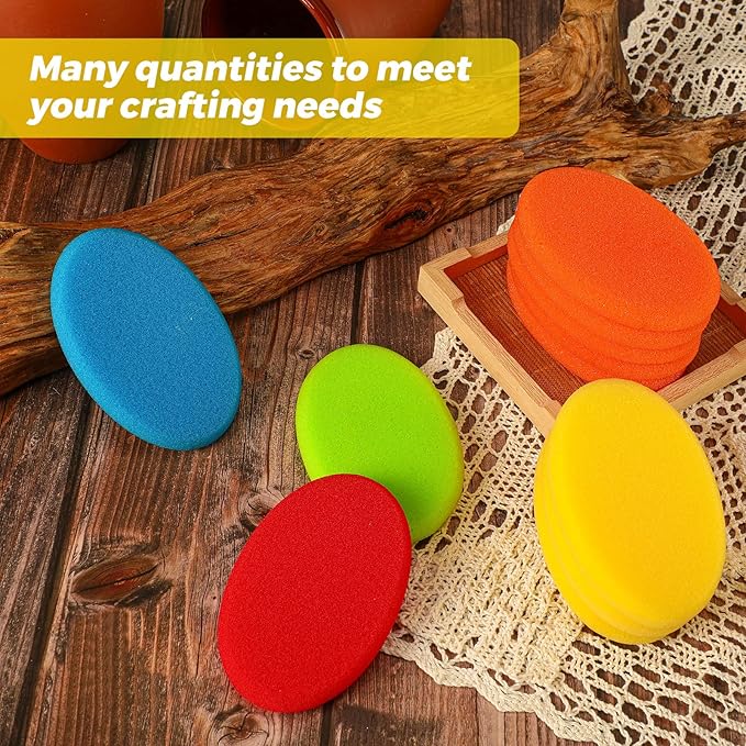 Jexine 30 Pieces Pottery Sponge for Clay Ceramics Pottery Clay Sponge Cleanup and Shaping Mud Tool Supplies for All Ceramic Artists
