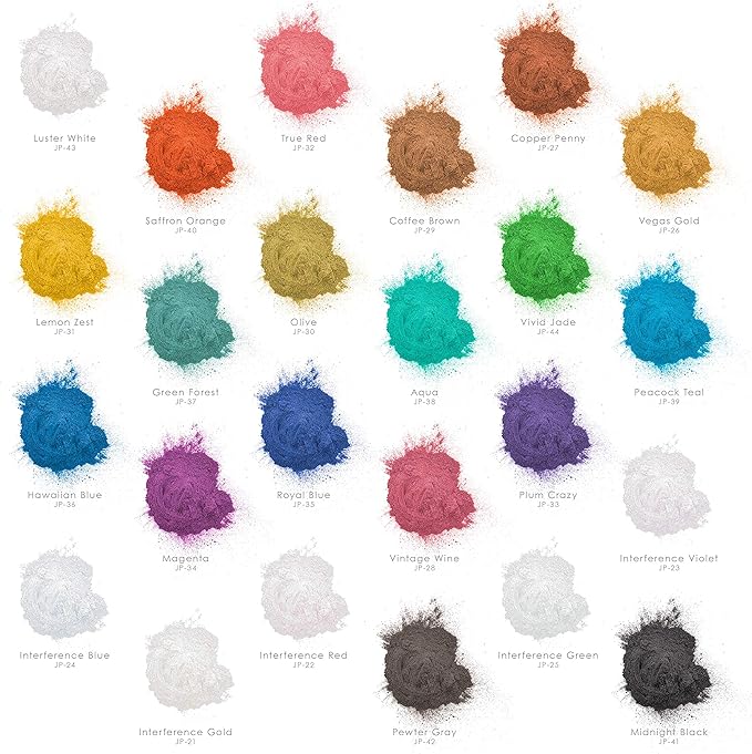 U.S. Art Supply Jewelescent Mica Pearl Pigment Powder, Interference Red 3.5 oz (100g) Pouch - Cosmetic Grade, Epoxy Resin Color Pigment, Mica Powder for Resin, Soap, Slime, Candle Dye, Art, Crafts