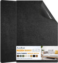 Azobur Couch Patch Repair Fabric,Microfiber Fabric, Self-Adhesive, for Sofa Repair and Upholstery, 2 Pieces, 9.5 x 11 inches (Black)