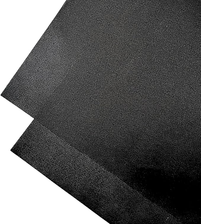 2 Sheets of Black 14 Count Aida Cloth – 18 x 18 Inch Pre-Cut Fabric Squares – Cross Stitch Fabric – 100% Cotton – Ideal for Needlework & Embroidery – The Knotty Unicorn